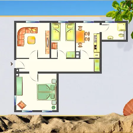 Apartment Waldfriede Grau